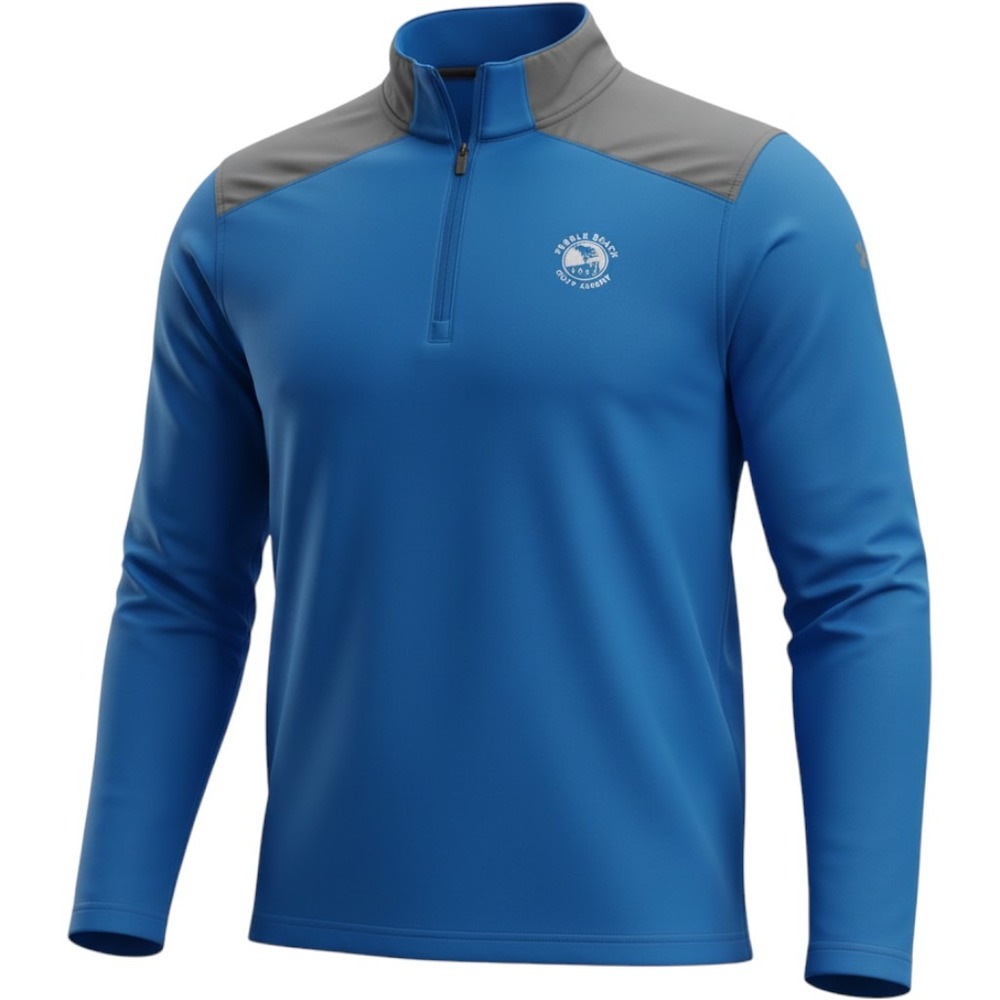 Under Armour Pebble Beach Golf Links ColdGear 1/4 Zip Pullover Blue Mens Medium